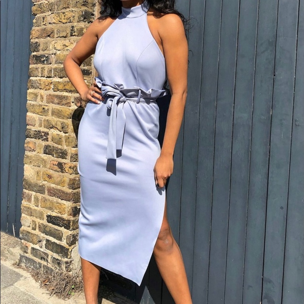 Powder Blue Midi Dress